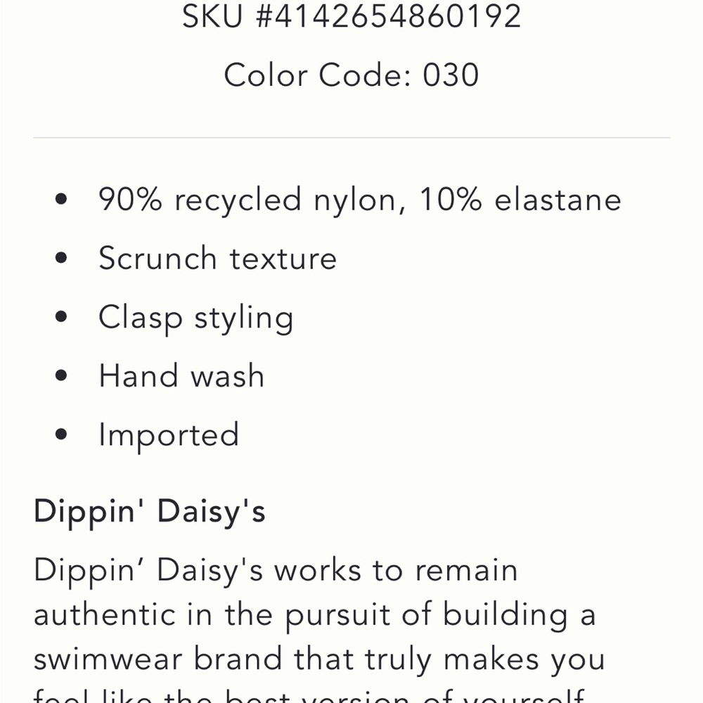 Anthropologie Dippin' Daisy's seashore zen Bikini Bottoms L and top XL - Picture 7 of 7